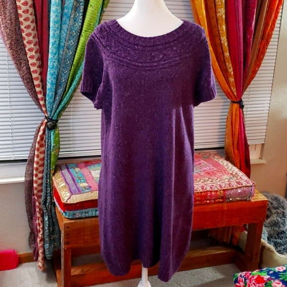 Purple Sweater Tunic - Picture 1 of 4